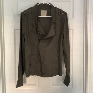 Old Navy stone colored light jacket in medium tall